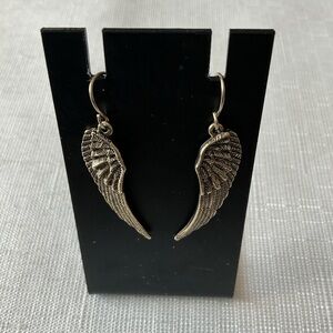 Angel Wings Antique Gold Earrings